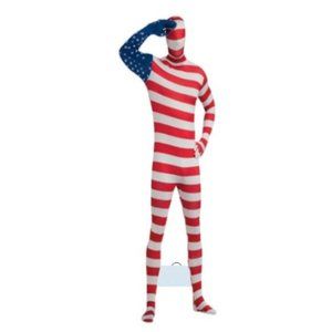 Morphsuits XL ADULT Costume Patriotic USA American Flag  Men Women Halloween
